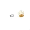 Glass Candy Dish Pumpkin Shaped Bowl with Lid And Rotating Cup Drying Rack Stand Organizer for