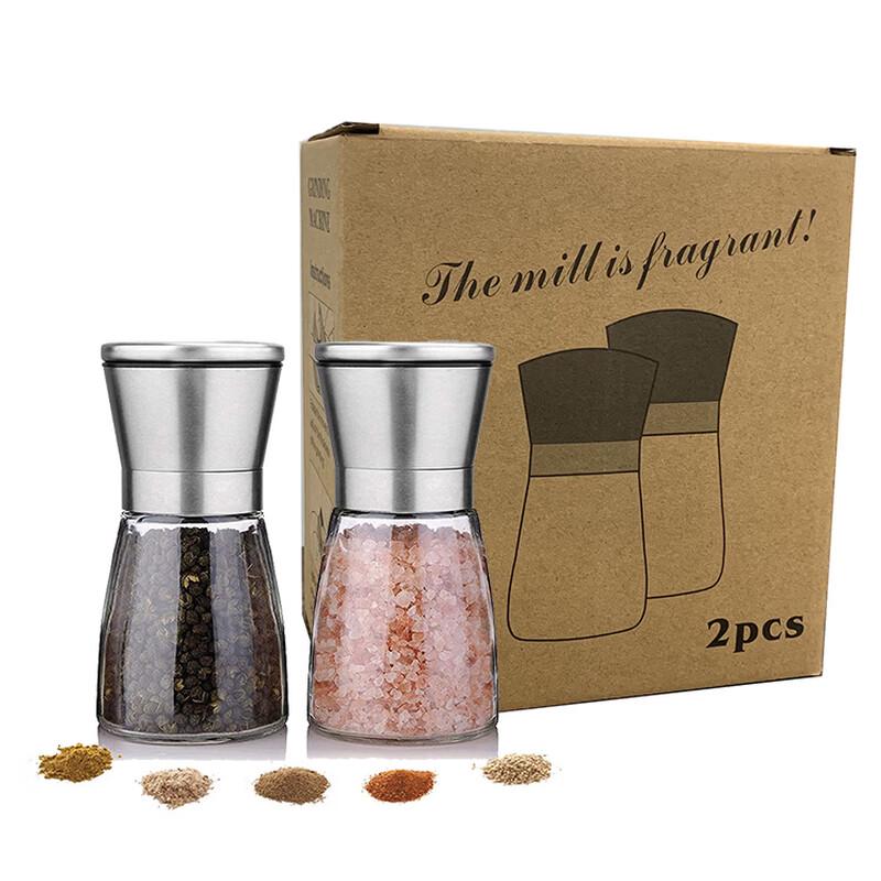 

Ruhan Stainless Steel Manual Pepper Grinder Set