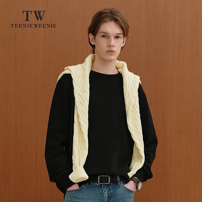 Teenie Weenie Men's Relaxed Fit Bear Graphic Round Neck T-Shirt