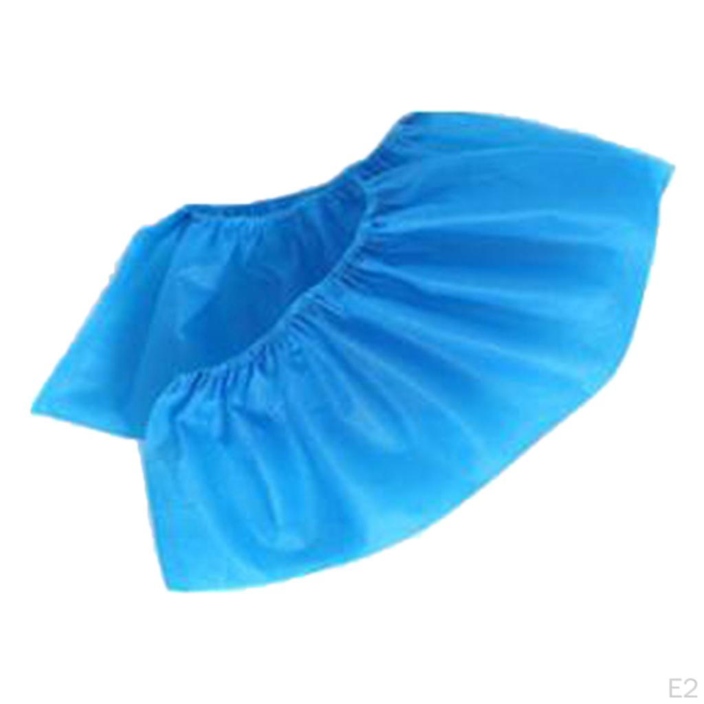 10 Pieces Shoe Covers Disposable Hygienic Boot Cover for Construction, Workplace, Indoor Carpet