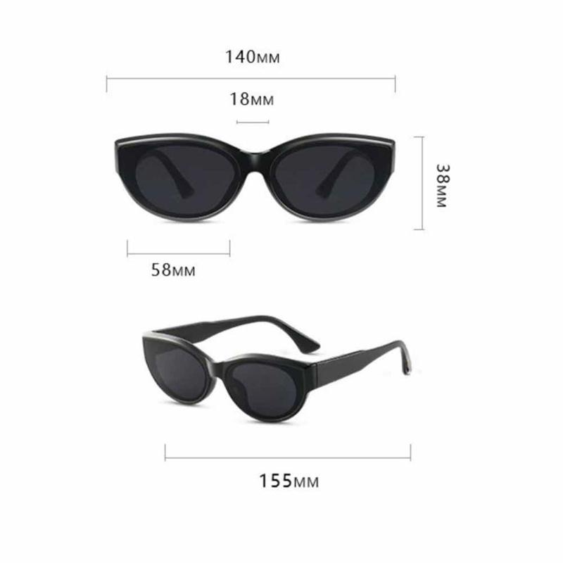Women's Summer Sunglasses Small Frame Cat Eye Shades Retro Hip-Hop Glasses Fashion Summer Accessories