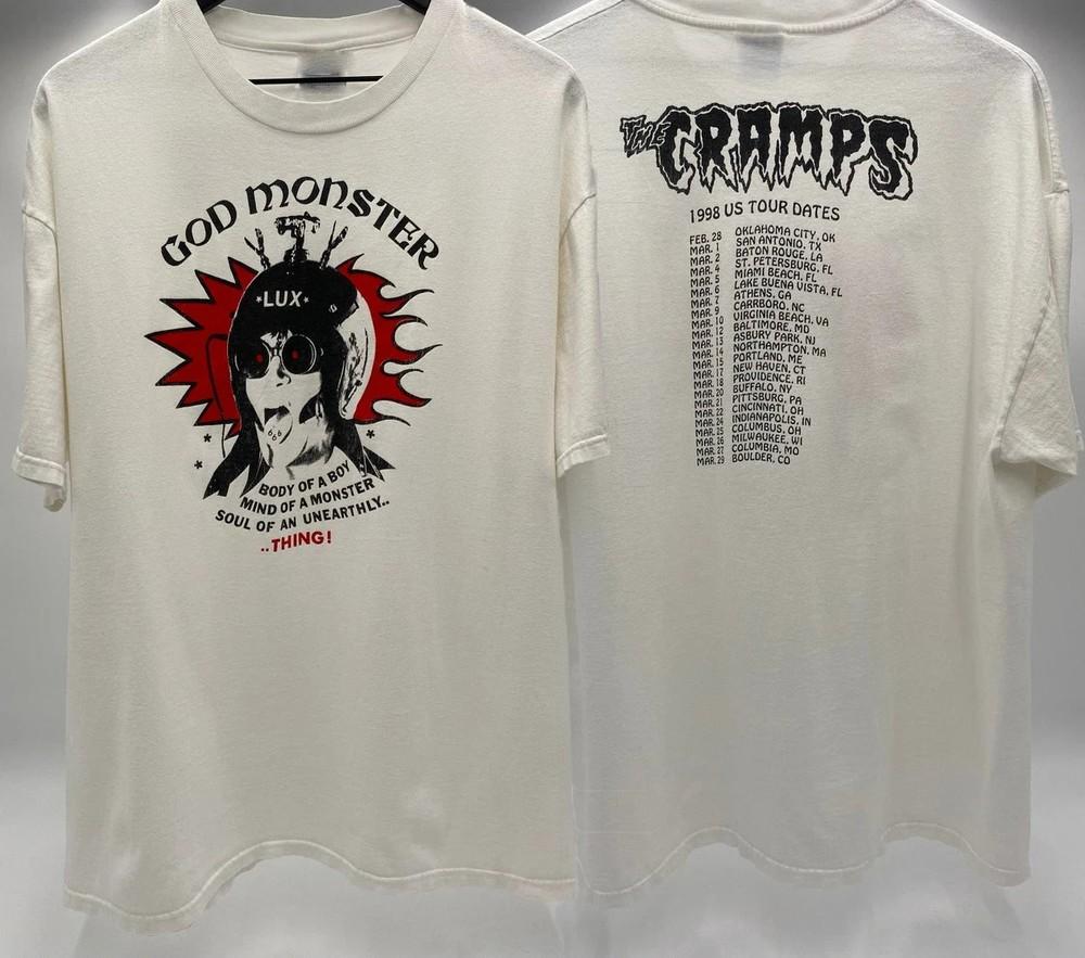 Винтажные Стилі Футболка The Cramps God Monster - Люкс Репринт S-4XL 2XL