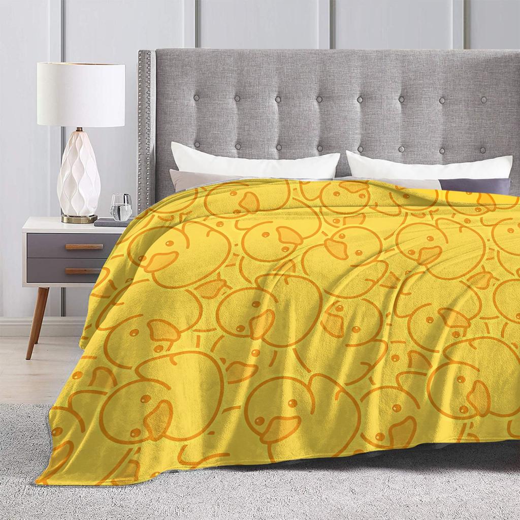 Yellow Duck Blanket Quality Super Soft  Bedding Throws Winter Boy Girl Couch Chair Novelty Bedspread
