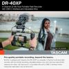 TASCAM DR-40XP 4 Channel 32 Bit Float Portable Handheld Field Recorder with USB-C Audio Interface...