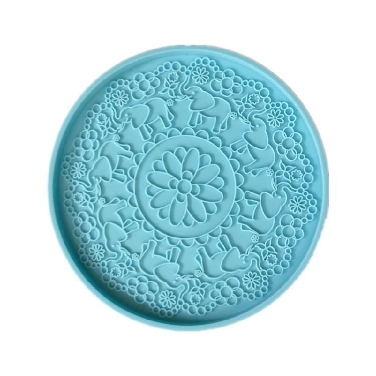 Silicone Mold 1 Piece Mandala Resin Tray Mold Epoxy Resin Mold for Diy Craft