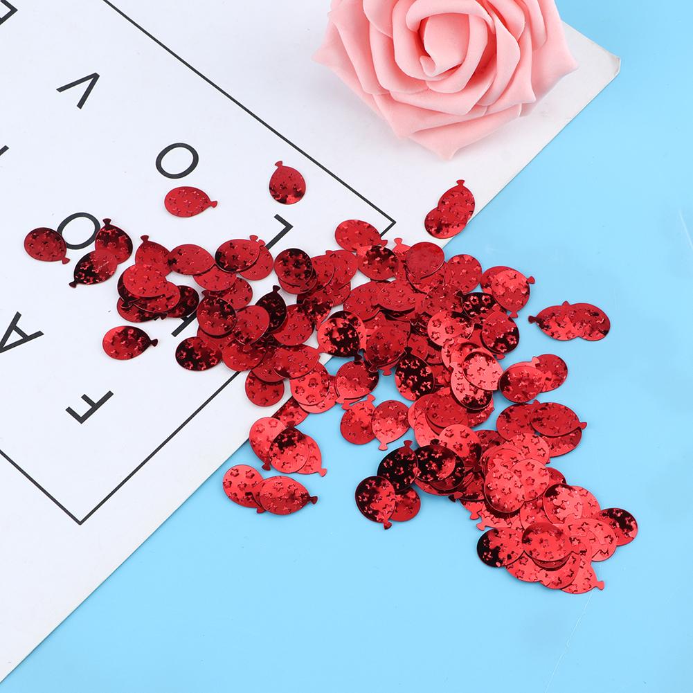 60g Bag Birthday Wedding Party Balloon Colorful Sequin Confetti Decor Party Ornament SuppliesRed Balloon