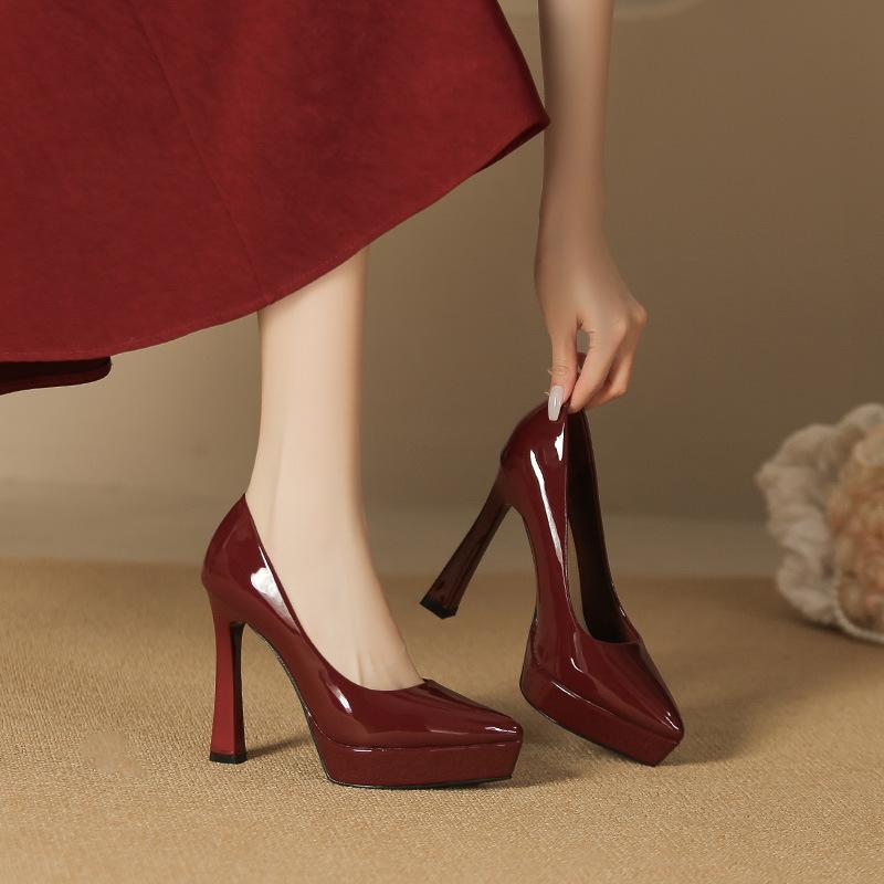 Scarpe Sexy con Tacchi Altissimi per Donna Scarpe con Plateau Moda Tacchi Sottili a Punta Tacchi Alti Donna Scarpe da Matrimonio Banchetto Lavoro