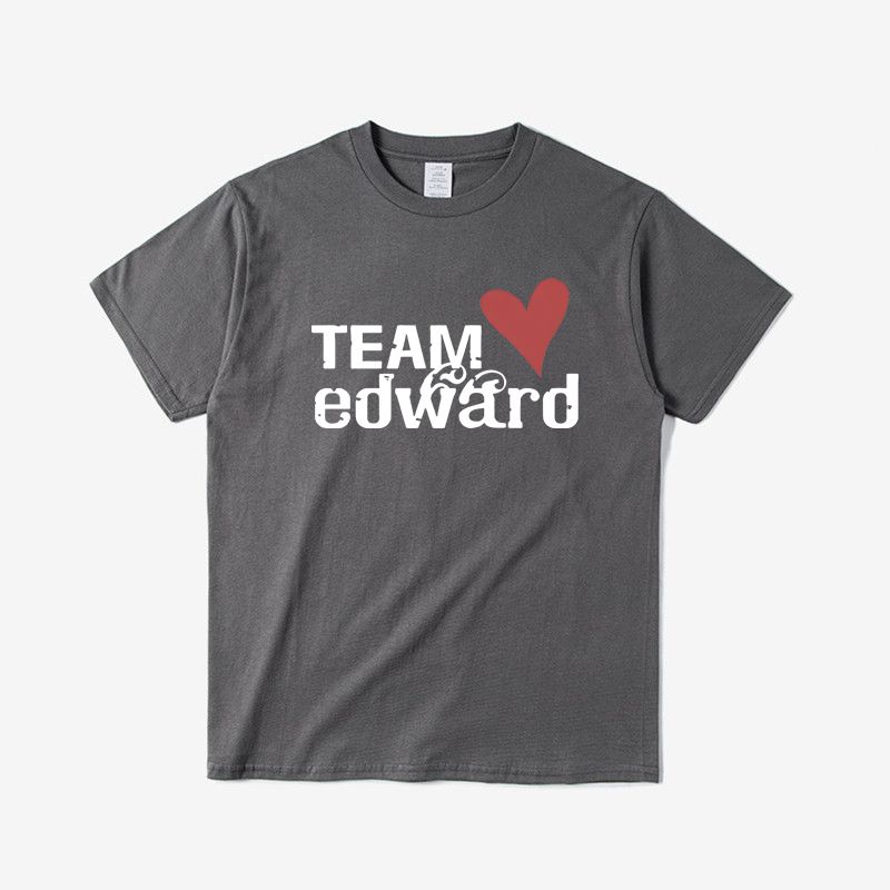 2025 Summer Fashion Short-sleeved Team Edward Letter-printed T-shirt Round Neck Loose Versatile Suitable for Both Men and Women