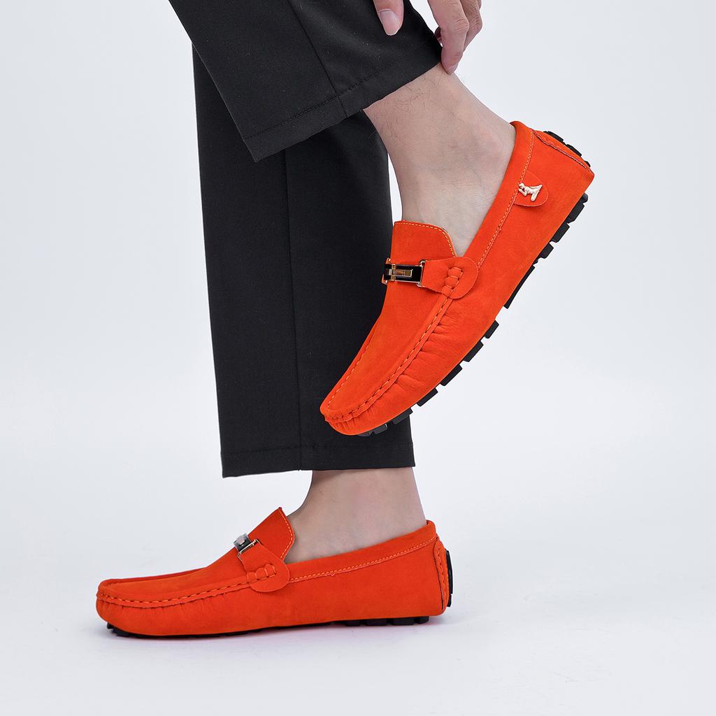 Scarpe da Uomo in Pelle Scamosciata Taglia Grande 50 Mocassini Comode Scarpe Casual Unisex Scarpe da Guida Mocassini Scarpe Piatte Calzature da Uomo