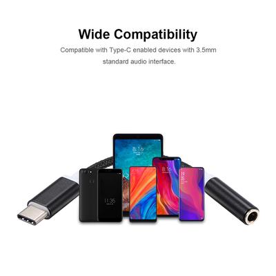Type-C To Jack 3.5mm AUX Audio Cable Converter Adapter USB-C Male To 3.5mm Headphones Female Jack
