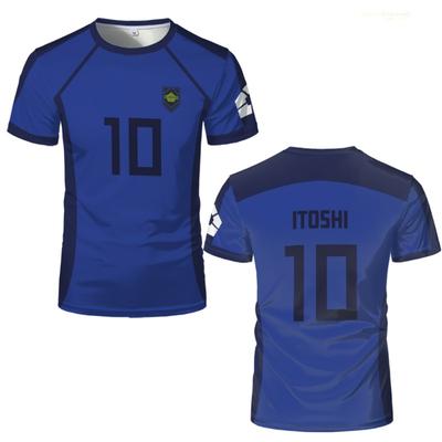 Tricou anime japonez albastru Isagi Yoichi fotbal din tricou Cosplay Hyoma Chigiri Meguru Bachira Tricou haine originale pentru copii