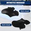 1 PC Black Plastic Rear Motorcycle Fender Extension Plate