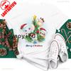 New Year Merry Christmas Women T Shirt Maycaur Christmas Gift Unisex Clothes Kawaii Sika Deer Graphic Shirt Scarf Penguin Tops