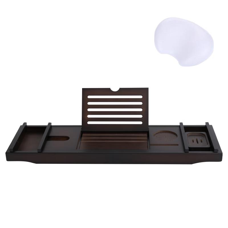 TLXT Extendable Bathtub Caddy with Flip Cover