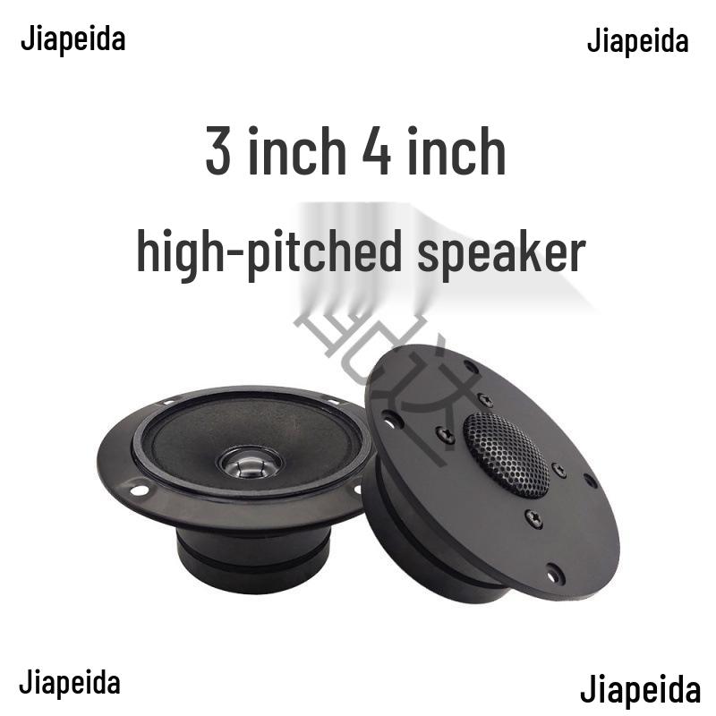 3-4 Inch Round Bookshelf Tweeter Speaker, 4/8 Ohm, Double Magnet, Car/Holder/KTV Audio.