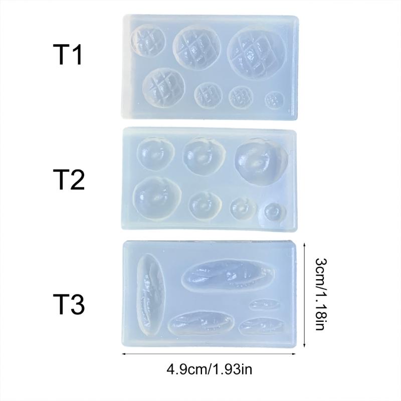 Beautiful Confections Silicone Mold Flexible Doll House Food Bread Toy Mold for Making Candy Chocolate Fondant