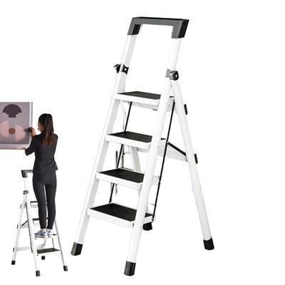 Skládací schůdky 4 schůdky Pevné nosné Lehký design Schůdky Protiskluzové Schůdky Pro Domácí Garáž