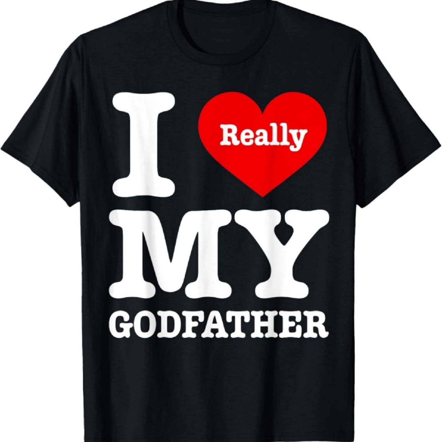 Я люблю своего крестного смешная футболка Я люблю своего крестного S