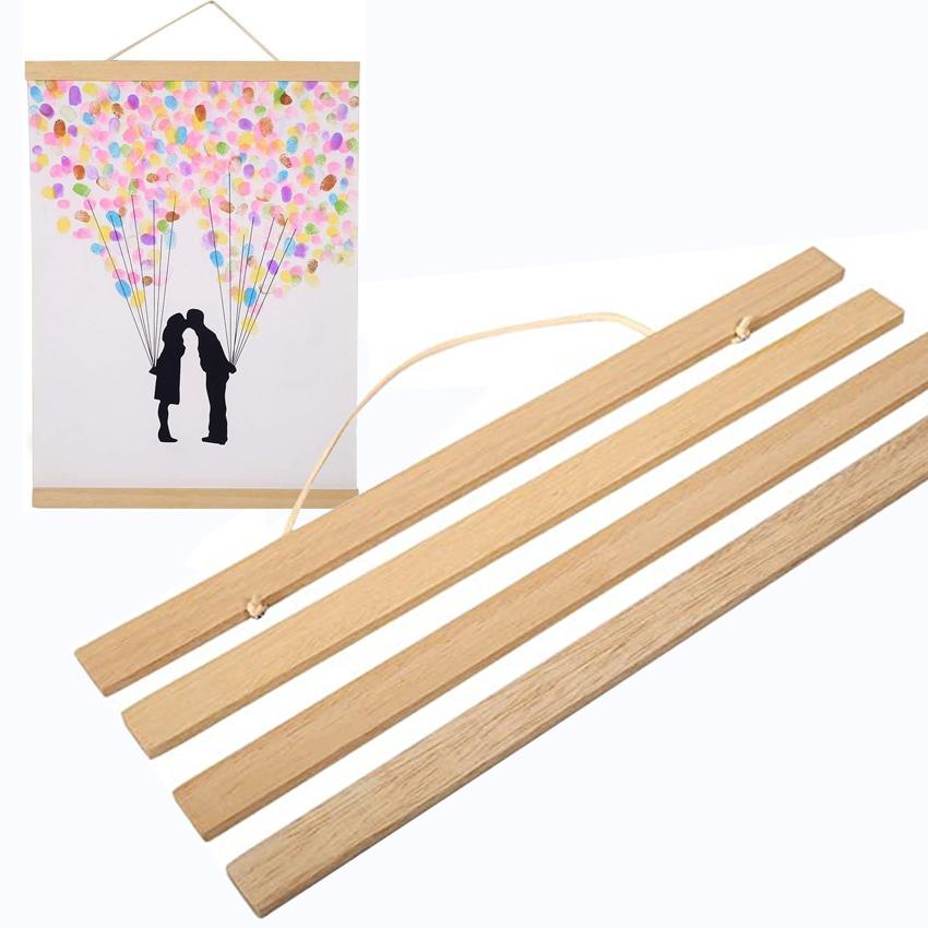 

Magnetic 1PC Wooden Picture Hanger Frames Poster Photos Wall Art Canvas Prints Paintings Teak Pine Wood Living Room Home Decor 21cm
