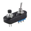Aluminum Alloy Universal Motorcycle Handle Handlebar Grip Switch Headlight Horn On Off Black