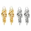 Korean Style Metal Sequin Earrings Zinc Zinc Alloy Gold Earrings Charm Long Tassel Dangle Earrings  Girl