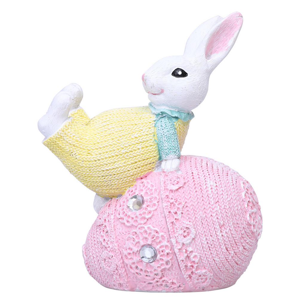 Bunny Figurine Statue Easter Decor Bunny Sculpture Ornaments Charming Tabletop Decor for Versatile Party Gift Essentials