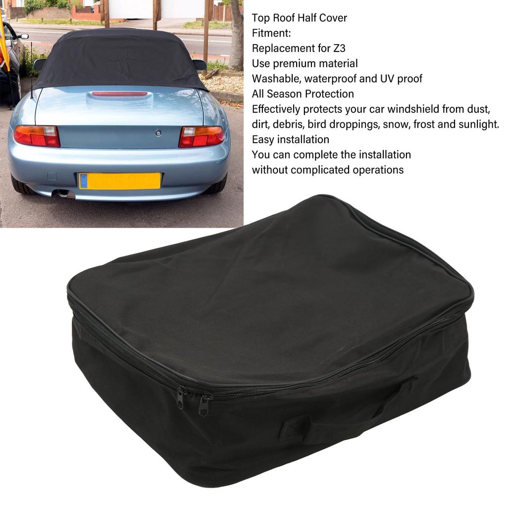 Top Dach Halbe Abdeckung Cabrio UV-beständig Auto Dach Schutz Ersatz für Z3 Schwarz