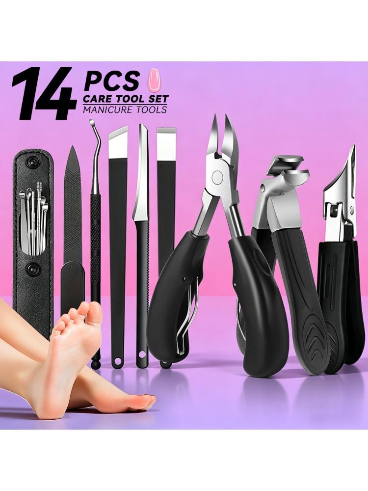 Xiaomi 14pcs Manicure Pedicure Ear Care Set for Daily Home Use And Holiday Gifts. Complete with Nail Clippers Pedicure Tool, Nail Files