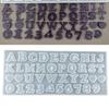 English Alphabet Epoxy Resin Molds Silicone Capital Lowercase Letters Cement Mold for DIY-Jewelry Pendants Crafts