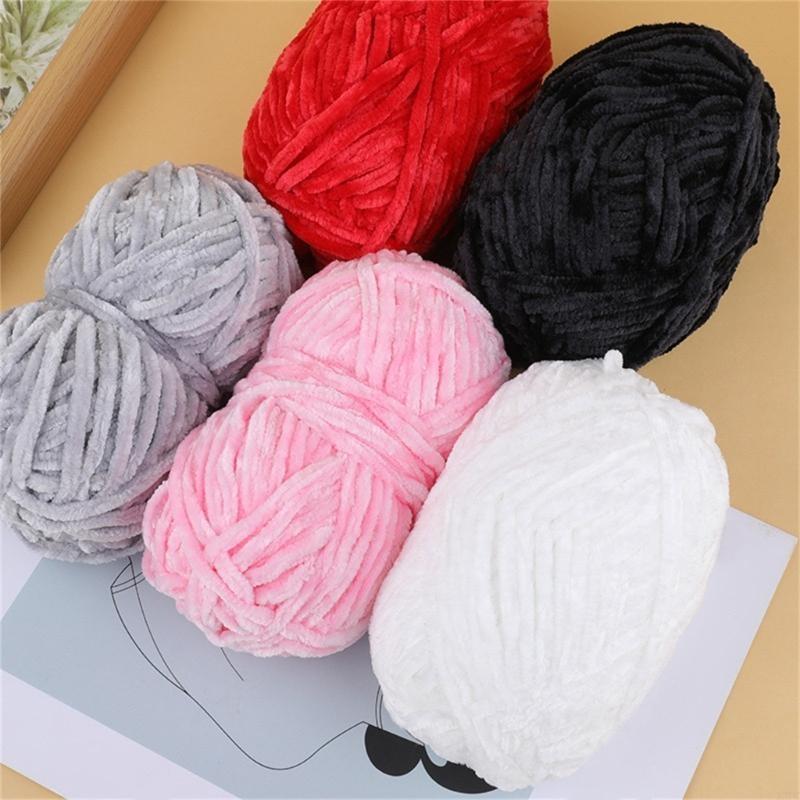 10 Rolls Knitting Yarn Chenilles Yarn Soft Baby Yarn Crochet Yarn Blanket Yarn for Yarn Project Sweater Hat Scarves X3UC