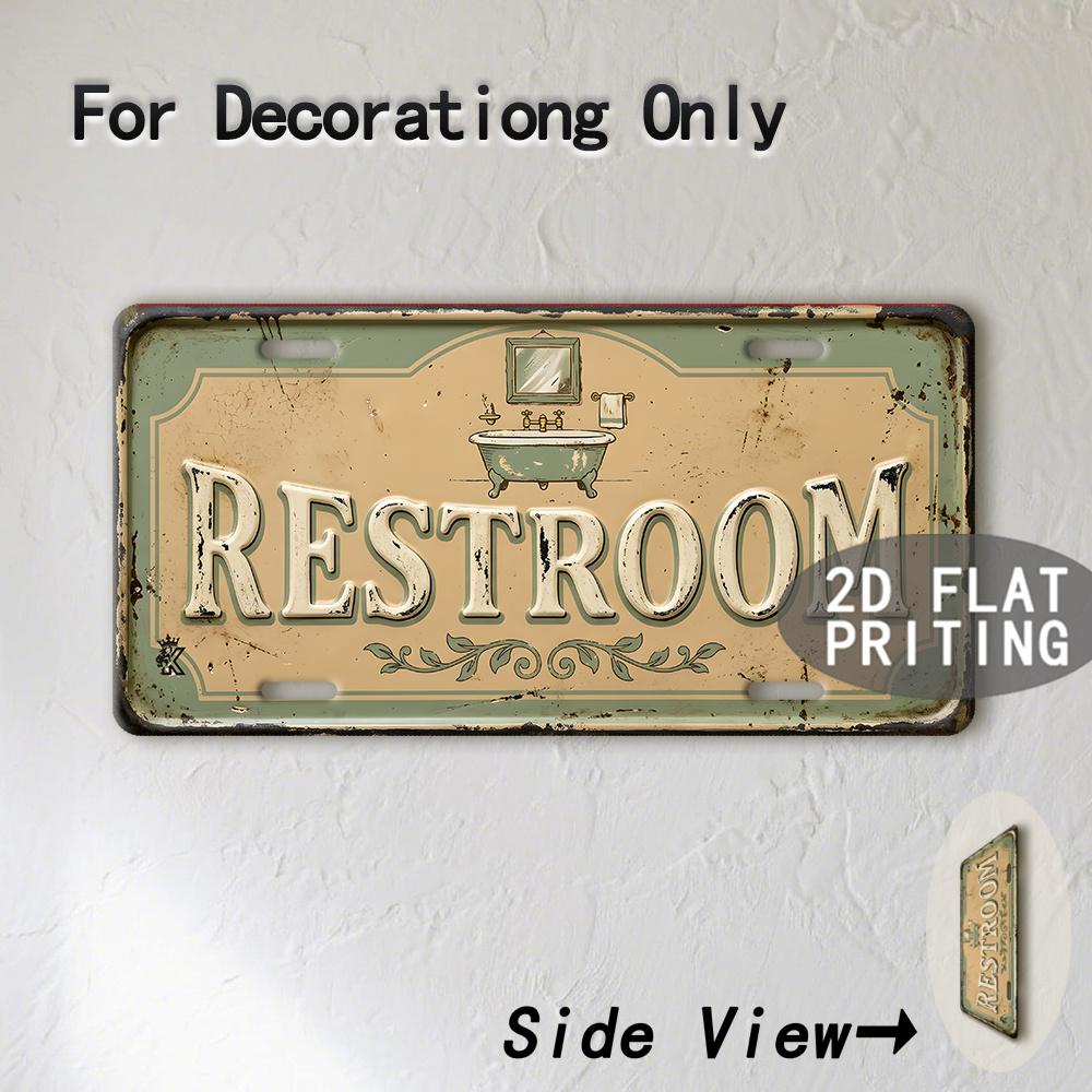 Tin Sign - Vintage Durable Metal Plaque Wall Decor, Home Office Bar Man Cave Restroom European American City Coordinate Birth
