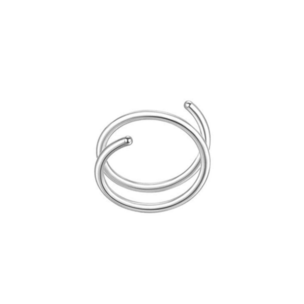 2PCS Fashion Double Layer Spiral Nose Ring