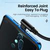 66W 6A USB C 91° Right Angle Cable For Xiaomi Fast Charging Cord for Honor Huawei OnePlus Realme Angled Data Wire Nylon