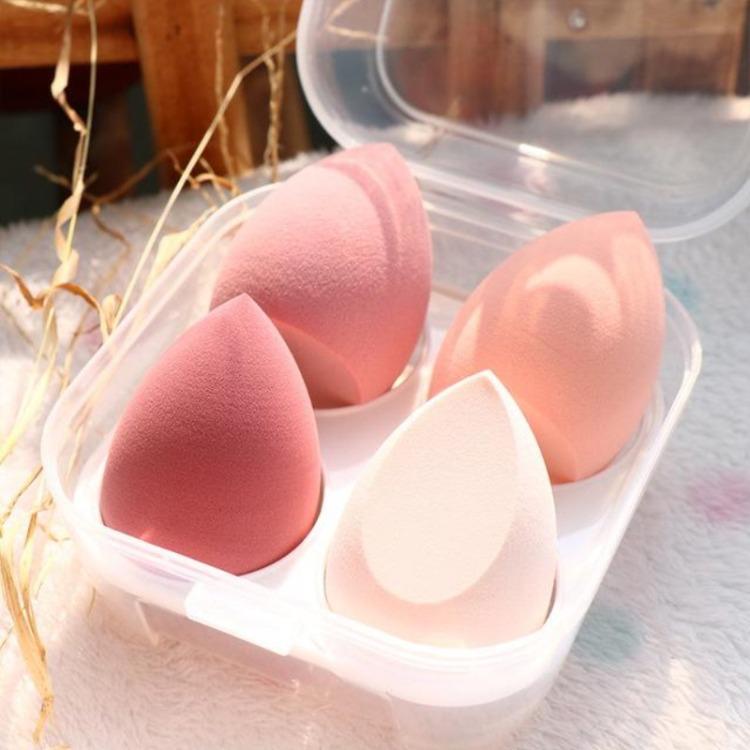 4/5/6ks Sada houbiček na make-up Kosmetická labutěnka pro krémový krémový korektor na make-up s krabičkou Flower Series