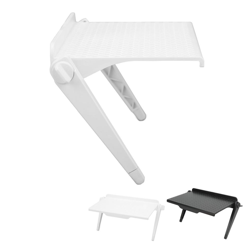 ABS Monitor Rack Silicone Pads Scratch Proof Adjustable Legs Sturdy ABS Screen Storage Shelf for Scr