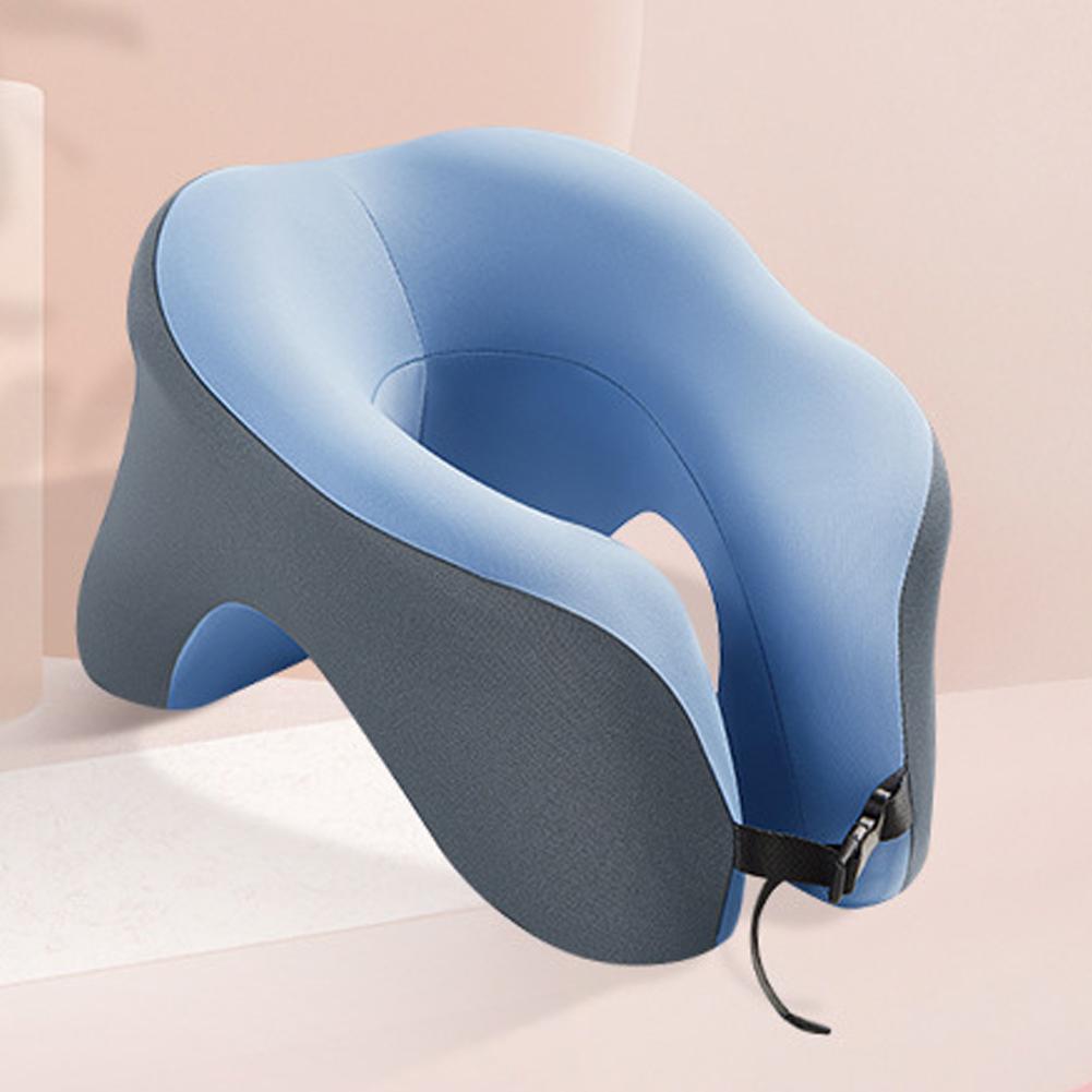 U-Shaped Neck Cushion Slow Rebound Memory Foam Sleeping Pillow Multifunction Ergonomic Head Support Cushion for Home Office