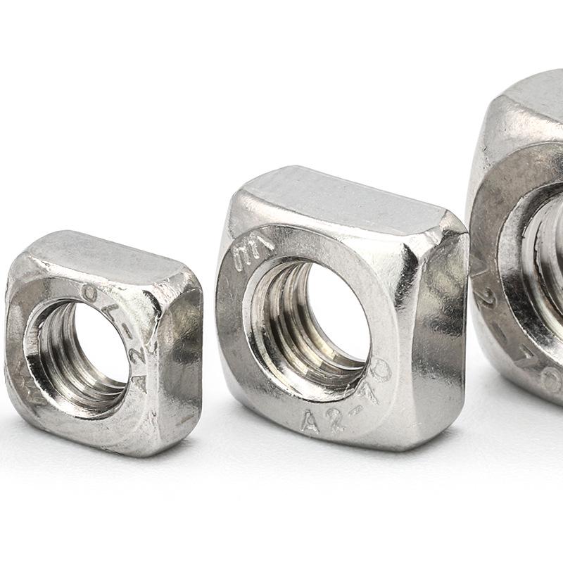 304 Stainless Steel Square Nut Assortment Set