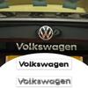 Ny ABS Bilbaklucka Volkswagen Logotyp Dekorativ Dekal För VW Golf Caddy Scirocco Passat Rline Auto Styling Emblem Märke Klistermärke