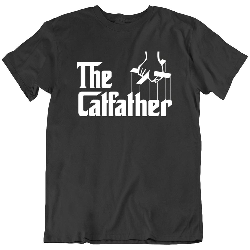 Best Cat Dad The Cat Father Granddad Father's Day Funny T-Shirt Tee Gift New