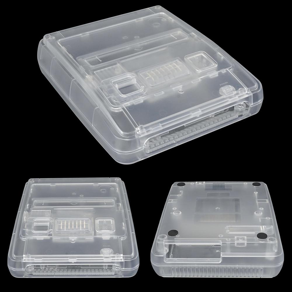 Bitfunx SFC Replacement Case Transparent Shell For Super Famicom Console Super NES Game Console