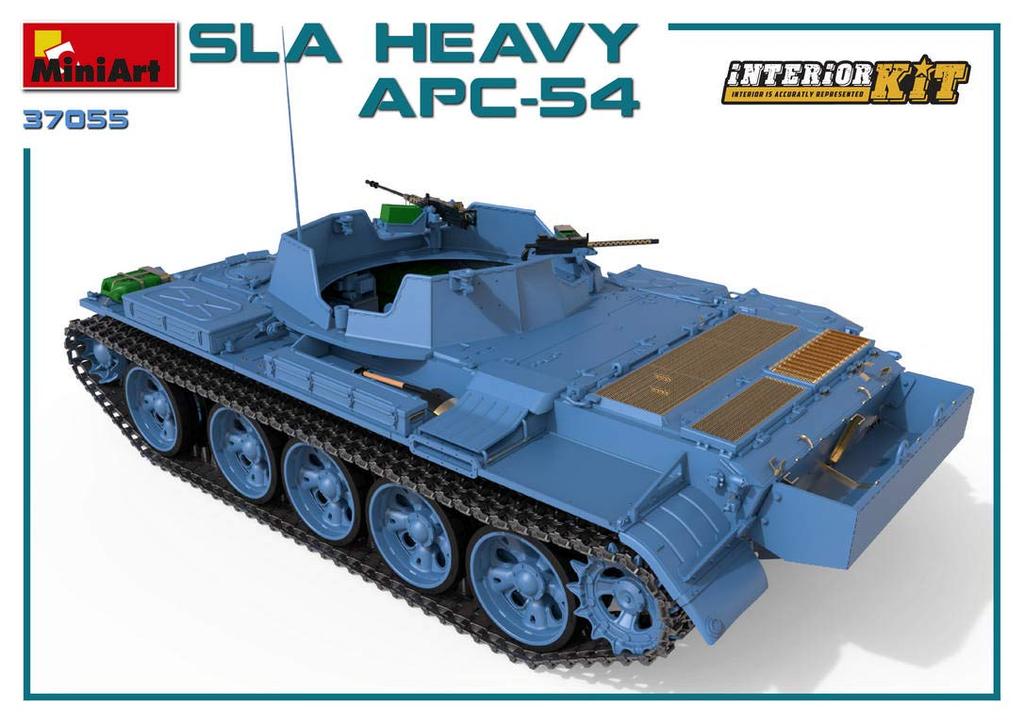 Miniart Scale South Lebanon Army SLA Heavy Tank Full Interior Plastic Model Kit MA37055 1/35 APC-54