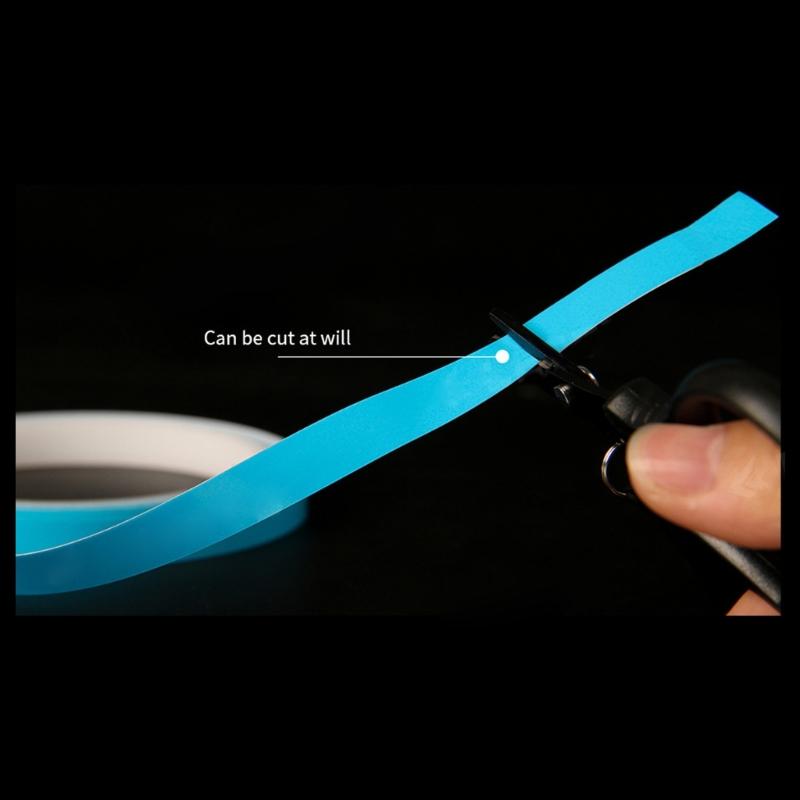Self Adhesive Fishing Rod Luminous Tape Waterproof Fluorescent Tape Safety Warning Stickers Night Fishing Tool Cuttable
