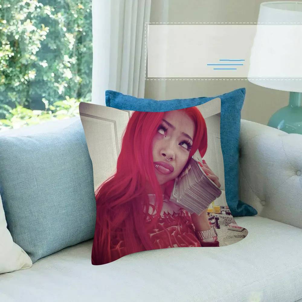 Molly SSantana Rapper Personalized Pillow Cover Kids Bedroom Wild Party Decor Pillowcase kid Birthday shower Gift