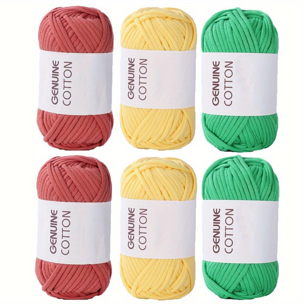 6pcs Yarn Soft Cotton-Nylon Blend Easy-to-Use Yarn for Hand Knitting Crocheting