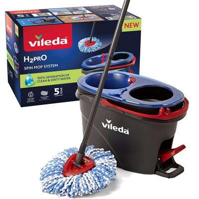 H2pro Spin Mop System Dual Tank Blue/Red