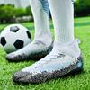 Foreign trade football shoes men's high-top youth student competition training shoes large size outdoor spike training shoes men
