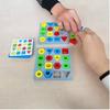 Matching Double Color Geometric Building Block Board Game Matching Shapes Puzzle