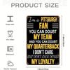 Vintage Pittsburgh Sports Metal Wall Art Sign Fan Decor Team Pride