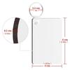AEE4-30PCS Sublimation Keychain Blanks Double Side Heat Transfer Blanks MDF Blank Board Key Rings Blanks For DIY And Craft