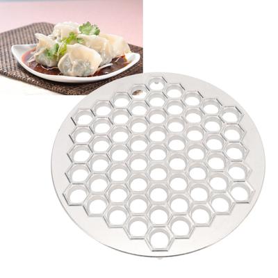 Russian Dumpling Maker High Efficiency Dishwasher Aluminum Alloy 61 Holes Pelmeni Making Tool Practical for Restaurant Kitchen